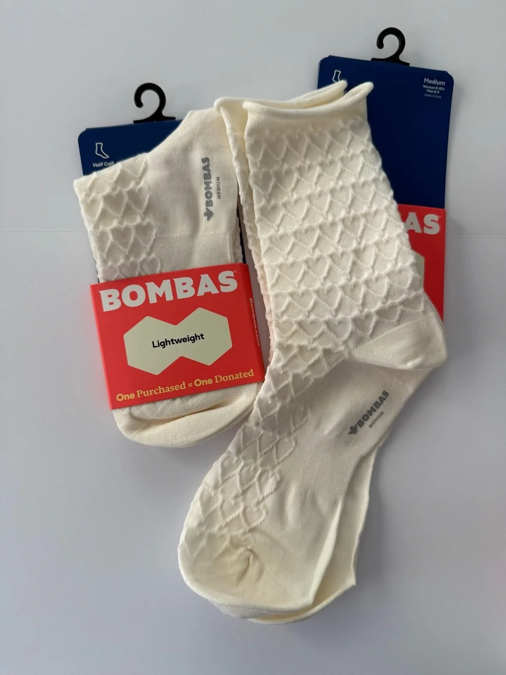 Bombas 2 pair Socks size M